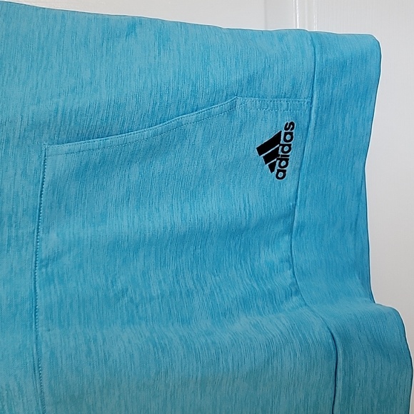 ADIDAS Youth, Hooded Blue Sweatshirt Youth Large - Picture 4 of 12